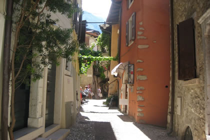 Malcesine i pittoreschi vialetti